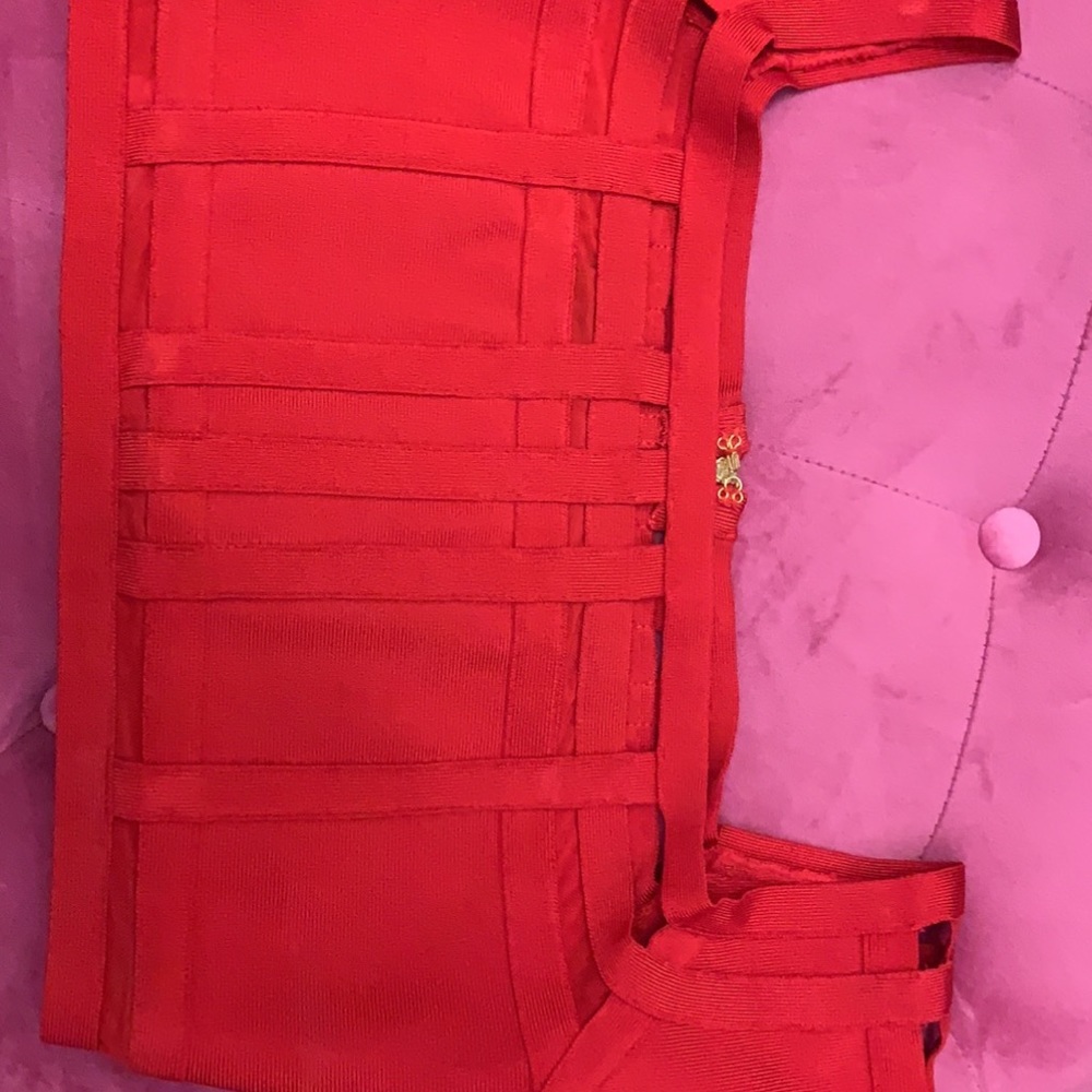 BeBe bandage crop top red